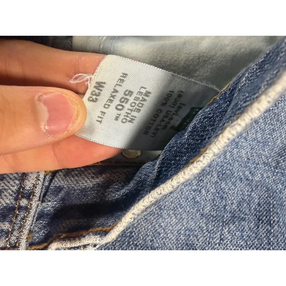 Levis 550 Relaxed Fit Denim Shorts Mens 33 Light Wash Blue Cotton 550-0261